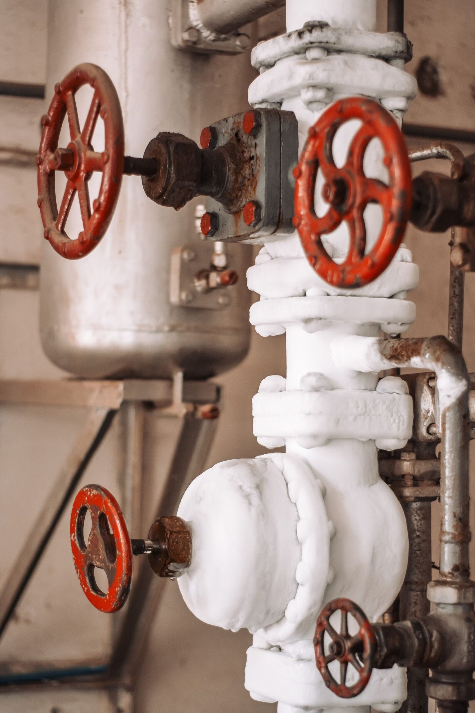 MEP plant room piping and building services